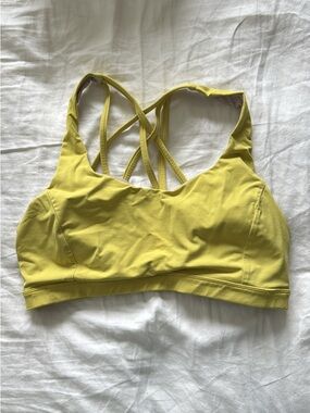 lululemon athletica Bright Yellow Strappy Sports Bra